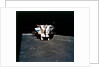 Lunar Module above the Moon, Apollo 16 mission, April 1972 by Thomas Mattingly