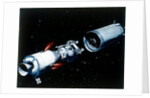 Simulation showing the separation of the component parts of the Apollo 11 spacecraft, 1969 by NASA