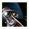 Module pilot David Scott emerging from Apollo 9 spacecraft, 6 March 1969 by Russell Schweickart