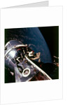 Module pilot David Scott emerging from Apollo 9 spacecraft, 6 March 1969 by Russell Schweickart