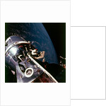 Module pilot David Scott emerging from Apollo 9 spacecraft, 6 March 1969 by Russell Schweickart