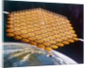 Space Shuttle and space station above Earth, artist's impression by NASA