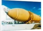 Huge external fuel tank, second Space Shuttle flight, Kennedy Space Center, USA, 1981 by NASA