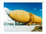 Huge external fuel tank, second Space Shuttle flight, Kennedy Space Center, USA, 1981 by NASA