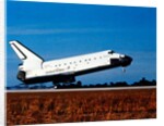 Space Shuttle Orbiter 'Discovery' landing at Kennedy Space Center, Florida, USA, 1980s by NASA