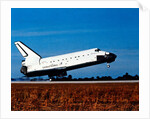 Space Shuttle Orbiter 'Discovery' landing at Kennedy Space Center, Florida, USA, 1980s by NASA