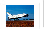 Space Shuttle Orbiter 'Discovery' landing at Kennedy Space Center, Florida, USA, 1980s by NASA