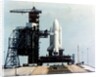 Space Shuttle Orbiter on launch pad on launch pad, Kennedy Space Center, Florida, USA, 1980s by NASA