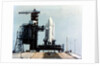 Space Shuttle Orbiter on launch pad on launch pad, Kennedy Space Center, Florida, USA, 1980s by NASA