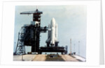Space Shuttle Orbiter on launch pad on launch pad, Kennedy Space Center, Florida, USA, 1980s by NASA