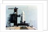 Space Shuttle Orbiter on launch pad on launch pad, Kennedy Space Center, Florida, USA, 1980s by NASA
