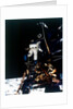 Buzz Aldrin descends from the Lunar Module, Apollo II mission, July 1969 by Neil Armstrong