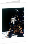Buzz Aldrin descends from the Lunar Module, Apollo II mission, July 1969 by Neil Armstrong