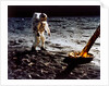Buzz Aldrin by the leg of the Lunar Module, Apollo II mission, July 1969 by Neil Armstrong