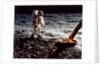 Buzz Aldrin by the leg of the Lunar Module, Apollo II mission, July 1969 by Neil Armstrong