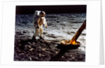 Buzz Aldrin by the leg of the Lunar Module, Apollo II mission, July 1969 by Neil Armstrong