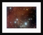 Nebulosity and star cluster in Serpens by NASA