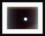 Uranus with satellites Miranda, Ariel and Umbriel, from Voyager 2, 24 January 1986 by NASA