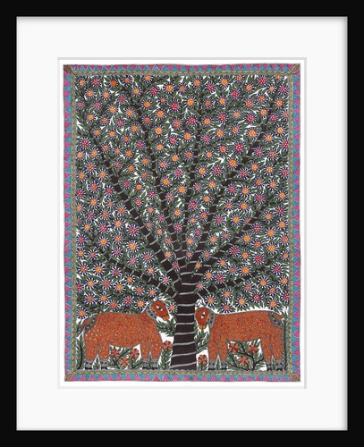 Deer under Tree by Pradeep