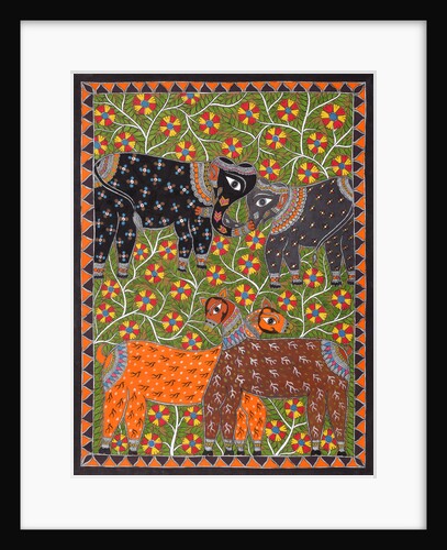 Elephants and Deer by Anil