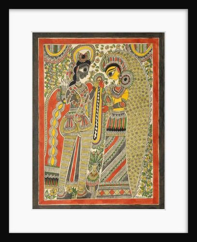 Rama and Sita by Mithlesh
