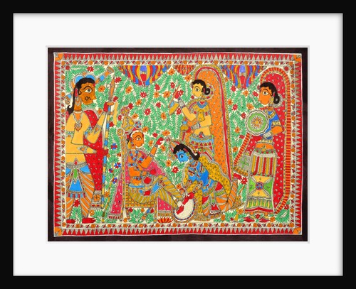 Krishna and Sudama by Basnat