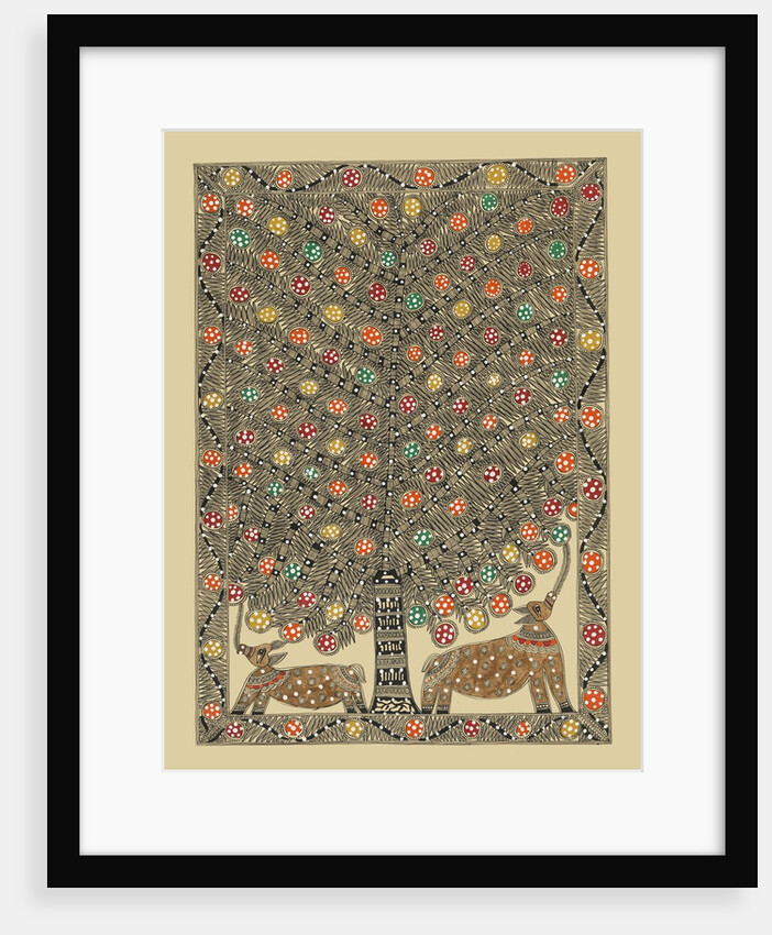 Deer under Tree by Pradeep