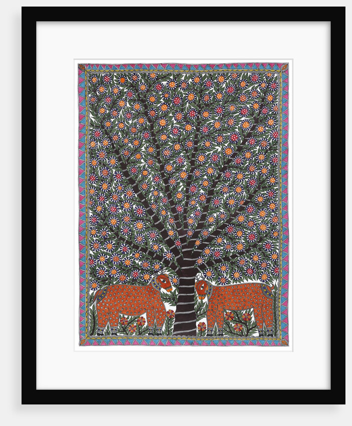 Deer under Tree by Pradeep