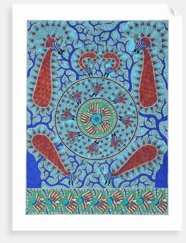 Peacocks in Tree by Beta