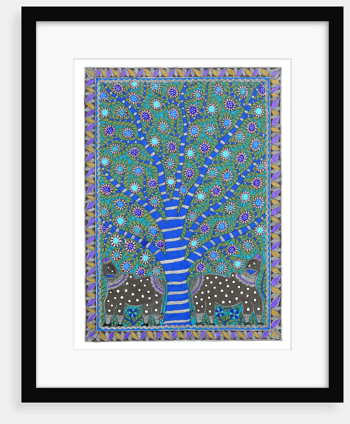 Cows under Tree by Pradeep