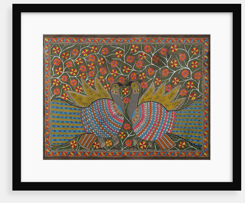 Two Peacocks by Anil