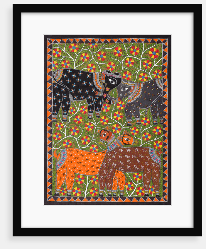 Elephants and Deer by Anil