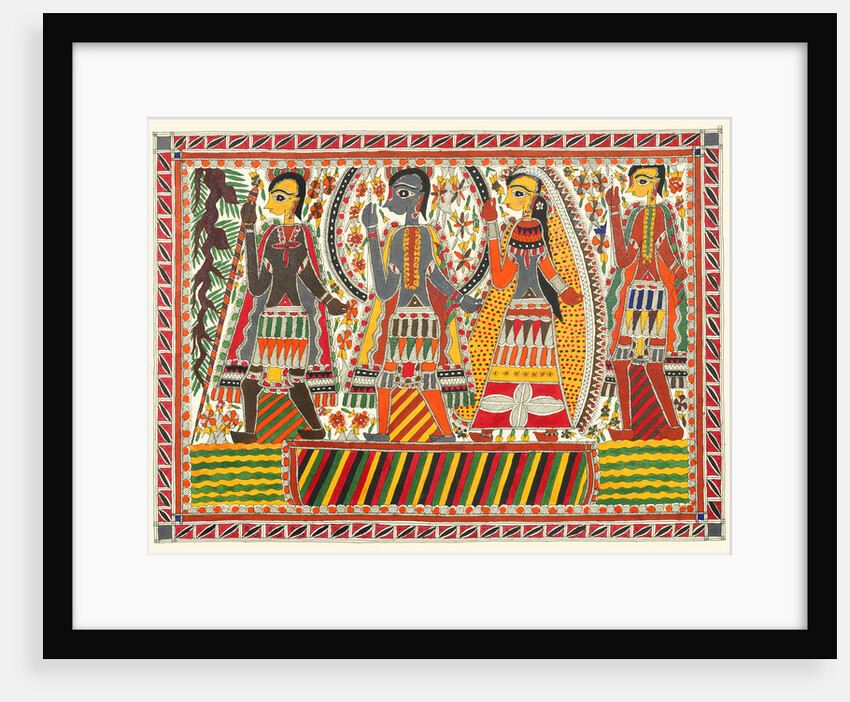 Rama , Sita & Lakshmana by Birendra