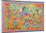 Arjuna and Krishna by Basnat