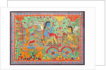 Arjuna and Krishna by Basnat