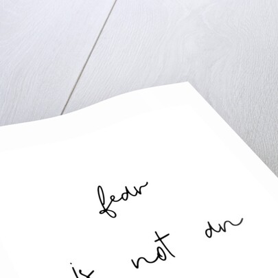 Fear is not an option by Joumari