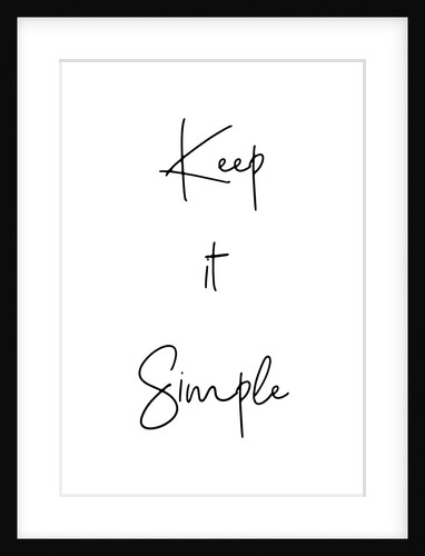 Keep it simple by Joumari