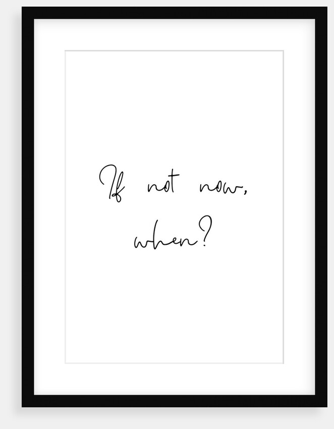 If not now, when? by Joumari