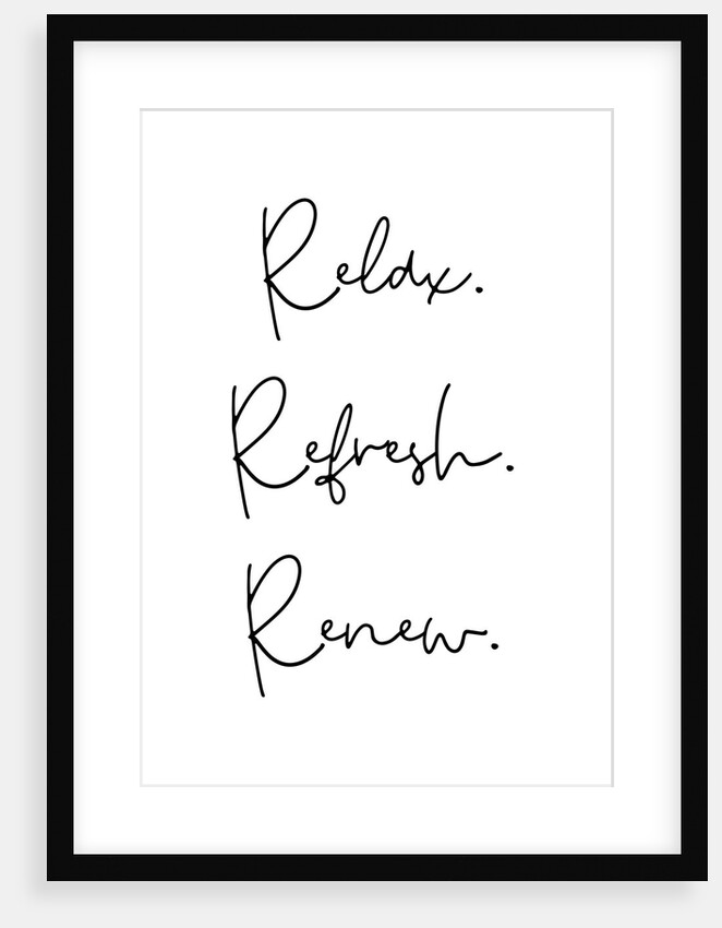 Relax. Refresh. Renew. by Joumari