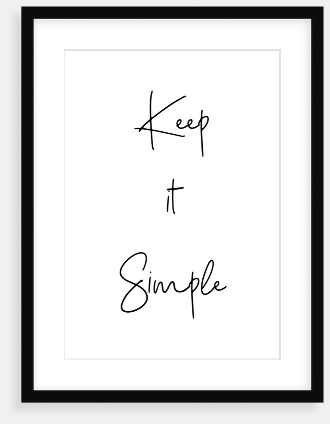 Keep it simple by Joumari