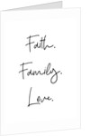 Faith. Family. Love. by Joumari
