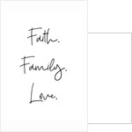Faith. Family. Love. by Joumari