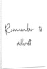 Remember to adult by Joumari