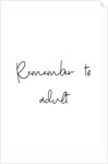 Remember to adult by Joumari