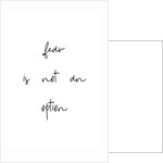 Fear is not an option by Joumari