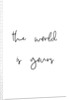 The world is yours by Joumari