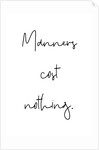 Manners by Joumari
