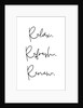 Relax. Refresh. Renew. by Joumari