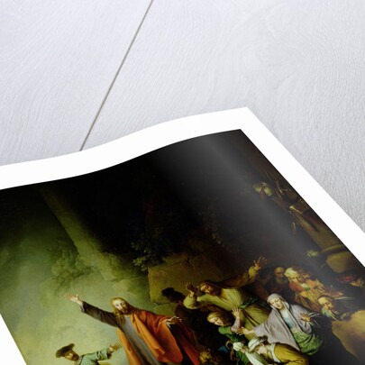 The Raising of Lazarus by Christian Wilhelm Ernst Dietrich