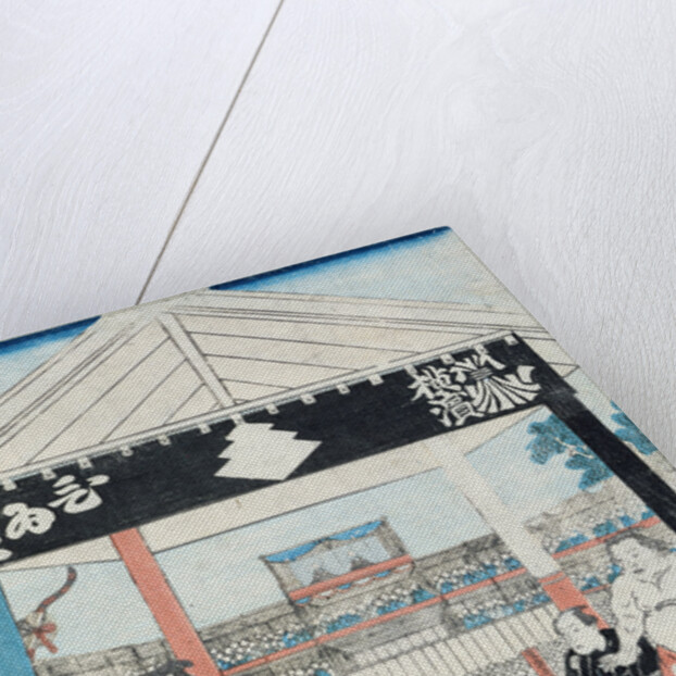 Sumo Wrestlers about to Begin a Match by Japanese School